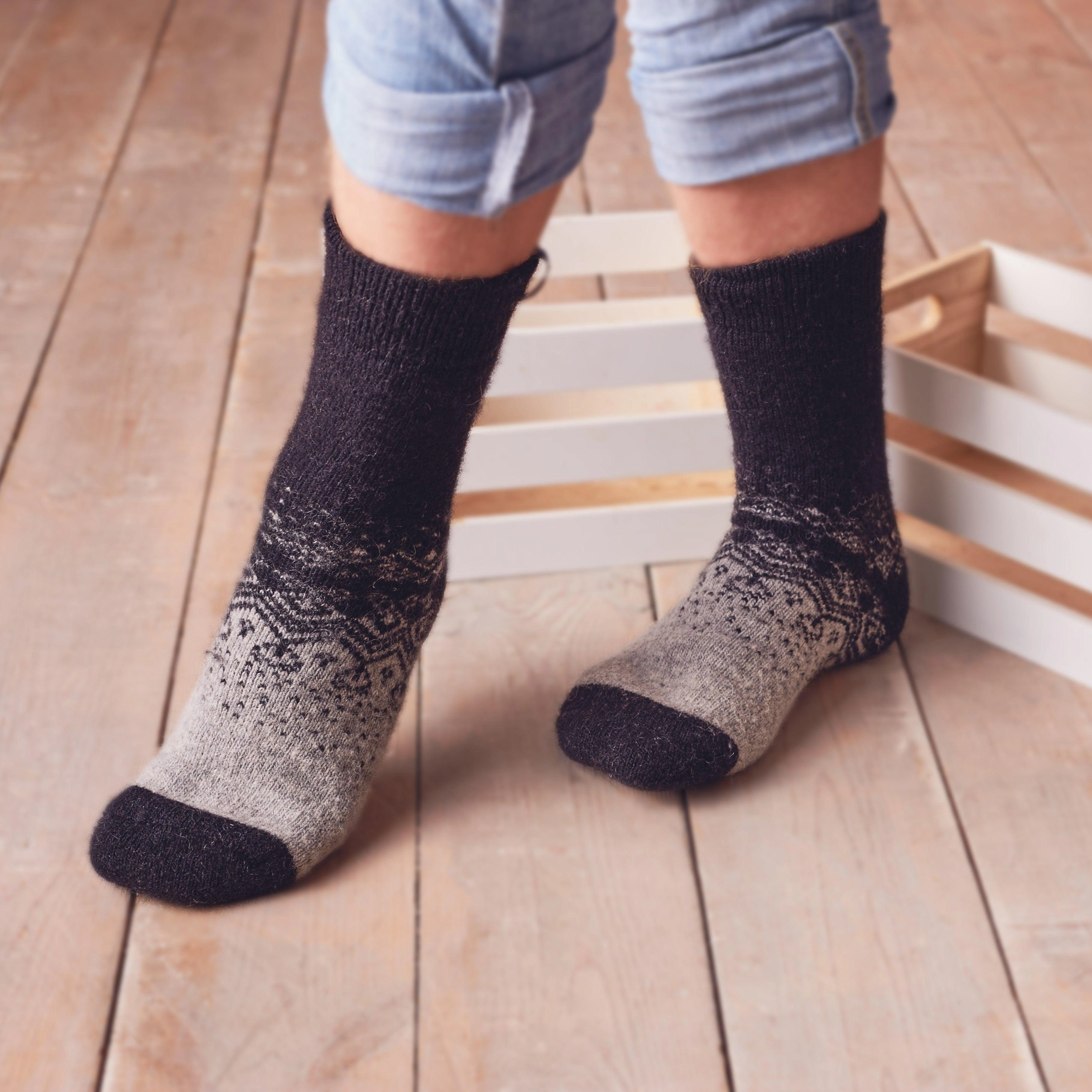 Cozy Arctic Nights Merino Wool Socks for Men